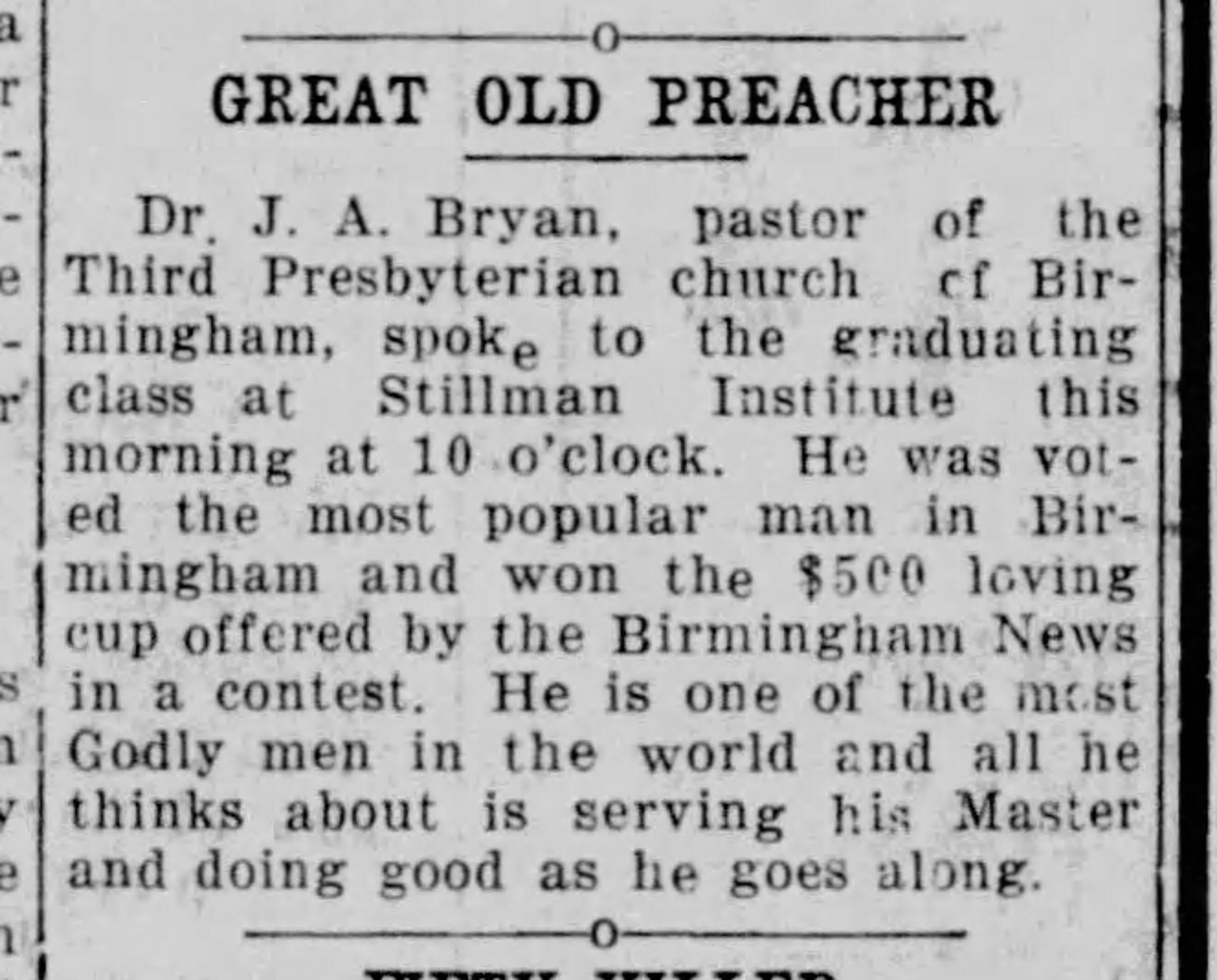 Great Old Preacher